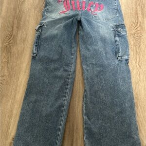 Juicy Couture Blue Denim Jeans with Pink Label